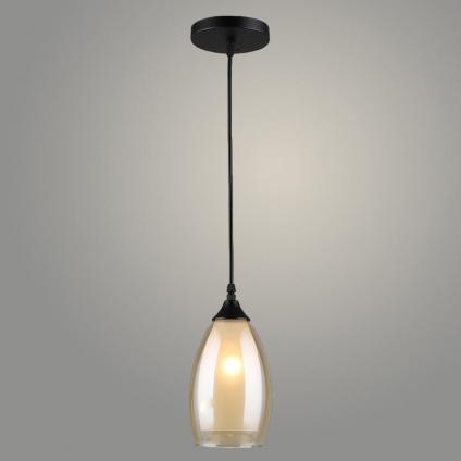 Подвес N4824/1HQ BK+AM черный 1х40W E27 d120 h800, 24